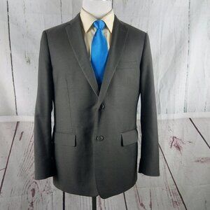 Mantoni Super Fine Wool 44R Mens 2 Button Grayish Oak Suit Jacket